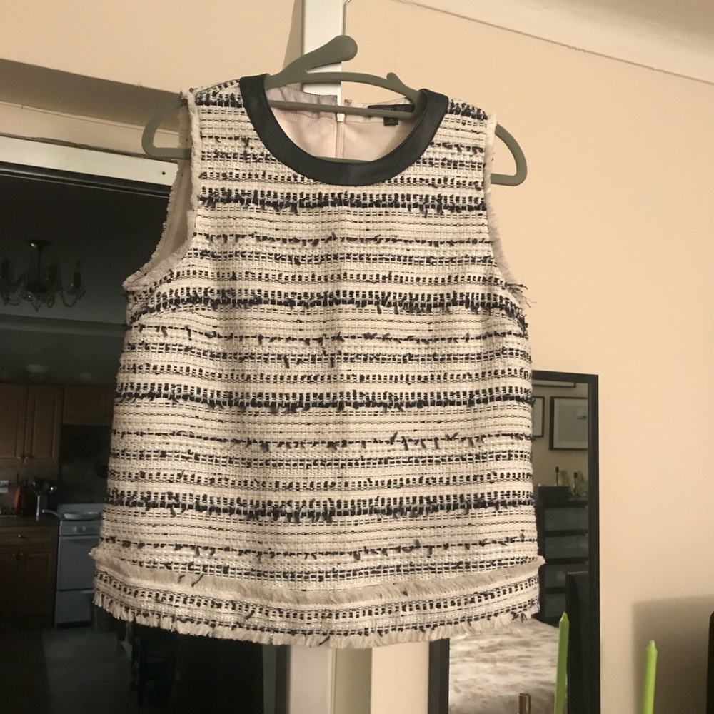 Rachel Zoe tweed top